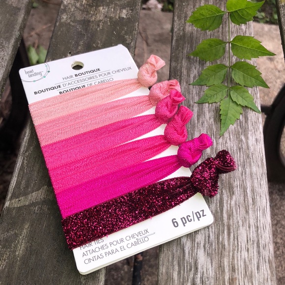 hair boutique Accessories - Ombré Pink Hair Elastics
